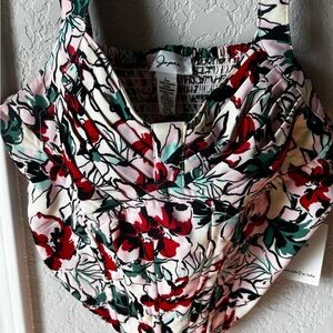 Japna Floral Cropped Corset Style Bustier Top